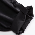 Button-down Loose Casual Black Shirt