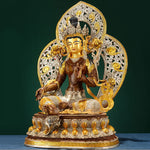 Buddha Stones Bodhisattva Green Tara Hope Copper Statue Decoration