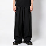 High-Waisted Loose-Fit Straight-Leg Pants