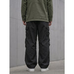 Japanese Loose Multi-pocket Straight-leg Cuffed Cargo Pants