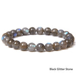 Natural Agate Stone Crystal Balance Beaded Bracelet