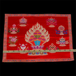 Buddha Stones Prayer Altar Mat Healing Meditation 8 Auspicious Symbols Mat