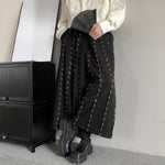 Buttoned Loose Wide-leg Culottes
