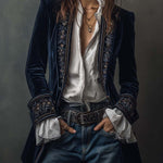 Nuria - Chaqueta Elegante de Terciopelo