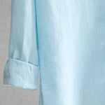 Lapel Linen Loose Thin Casual Shirt