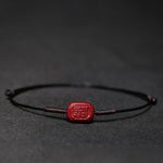 Buddha Stones Handmade Plum Blossom Four Leaf Clover PiXiu Lotus Koi Fish Cinnabar Blessing Braid Bracelet