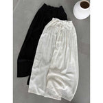 High-waisted Drawstring Pleated Culottes