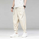 Ice Silk Flowy Loose-fitting Casual Pants
