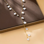 Mystical Pearl Waterfall Necklace