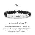 Buddha Stones 12 Constellations of the Zodiac Natural Frosted Stone White Turquoise Bead Fortune Bracelet