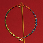 Buddha Stones "May you be blessed with peace and safety in all four seasons" Lucky Multicolored Bracelet