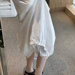 Women's Japanese Loose Crew Neck Sleeveless Balloon Dress