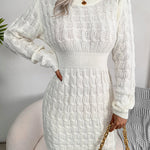 Zeagoo Women's Casual Twist Woven Sweater Dress