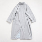 Loose-fitting Long Raglan Sleeve Trench Coat