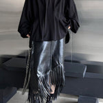 Pleated V-neck Solid Windbreaker Jacket