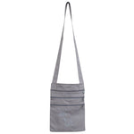 Buddha Stones Spiritual Mind Practice Lotus Embroidered Cotton Shoulder Bag Crossbody Bag