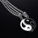 2pcs Yin Yang Pendant Couple Necklace