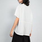 Loose Irregular Pleated Thin T-shirt