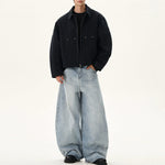American Retro Distressed Washed Work Jacket