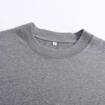320G Solid Color Crew Neck Long Sleeve T-Shirt
