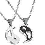 FREE Today: Everlasting Friendship Love Couple Yin Yang Necklace Bracelets Set