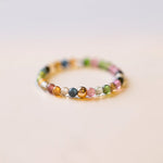 Buddha Stones Natural Tourmaline Positive Love Ring