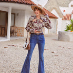 Zeagoo Distressed High Waist Baggy Denim Pants Wide Leg Trousers