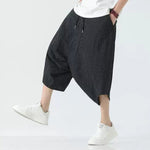 Stripe Lantern-shaped Loose-fitting Low-cut Baggy Pants