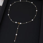 Elegant Sky Pearl Necklace