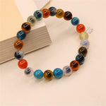 Buddha Stones Colorful Candy Agate Healing Strength Bead Bracelet