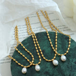 Buddha Stones Pearl Bead Peace Necklace Pendant
