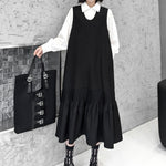 Pleated Long Sleeveless Dress