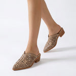 Elodie Leather Mules