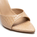 Delphine Croc Heels