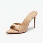 Delphine Croc Heels