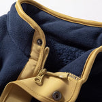 Polar Fleece Panel Stand Collar Jacket