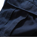 Vintage-style Multiple Pockets Cropped Trousers