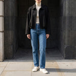 Renna Suede Bomber Jacket
