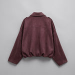 Renna Suede Bomber Jacket