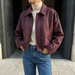Renna Suede Bomber Jacket