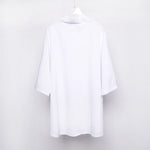 Simple Loose Pile Collar Short Sleeve T-Shirt