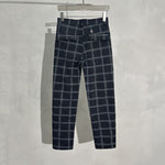 Casual Plaid Elastic Waist Sports Harem Pants