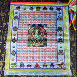 Buddha Stones Tibetan 5 Colors Windhorse Buddha Tara Scriptures Healing Auspicious Outdoor Prayer Flag