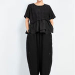 Hollow Top Fake Two-piece Stitching T-shirt