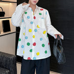 Polka Dot Print Loose Shirt