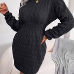 Zeagoo Women's Casual Twist Woven Sweater Dress
