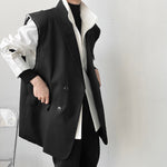Raw-Edge Deconstructed Suit Vest