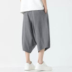 Stripe Lantern-shaped Loose-fitting Low-cut Baggy Pants