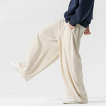 Retro Linen Wide-leg Lantern Pants