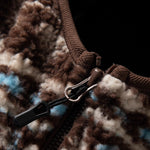 Retro Jacquard Faux Lamb Wool Hooded Jacket